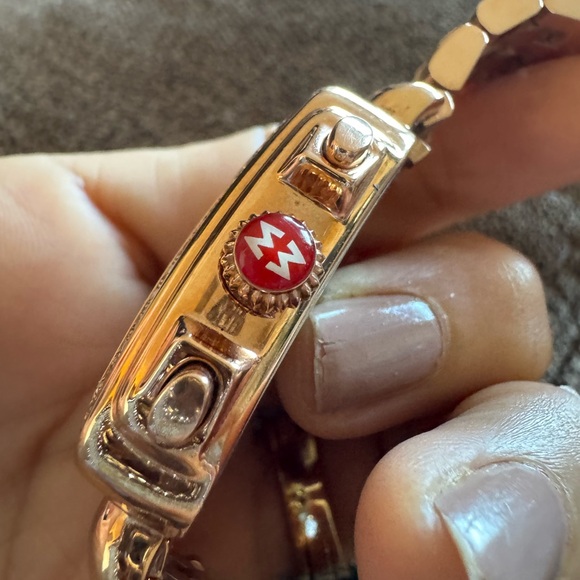 Michele Deco Diamond Chronograph Watch Rose Gold | 0.66 CTW | 18mm| 7” - Picture 10 of 16